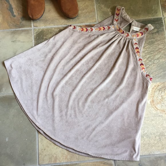 Altar’d State Cleopatra-Style Faux-Suede Top (NEW) - Picture 2 of 16